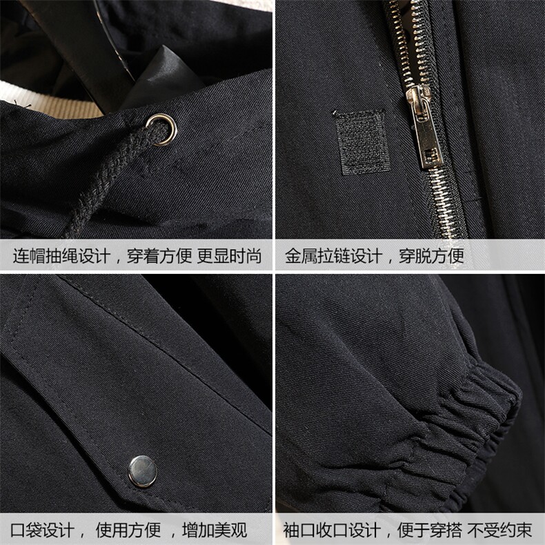 JK41097-P85纯棉连帽夹克男士大码工装夹克男外套男砖墙挂拍,男装夹克,电商A040A
