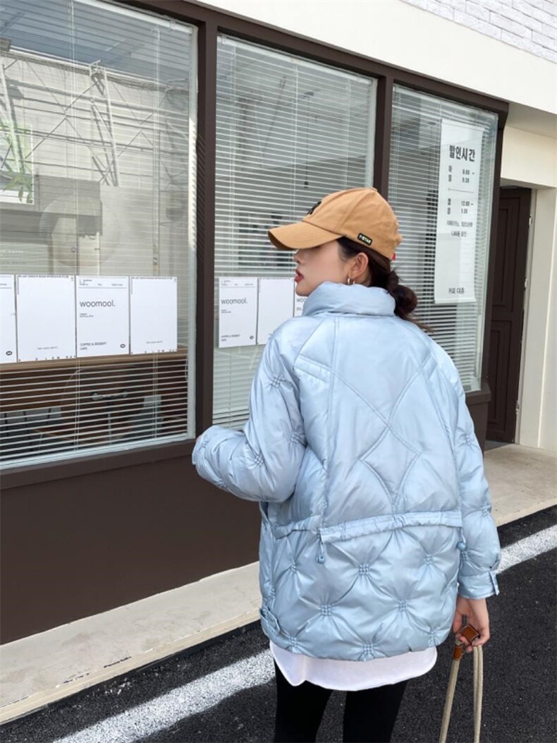 90绒短款压格子，其它，昕叶良品