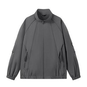 春季新款宽松立领夹克男纯色上衣外套DSA157B-JK7921-特P56图片