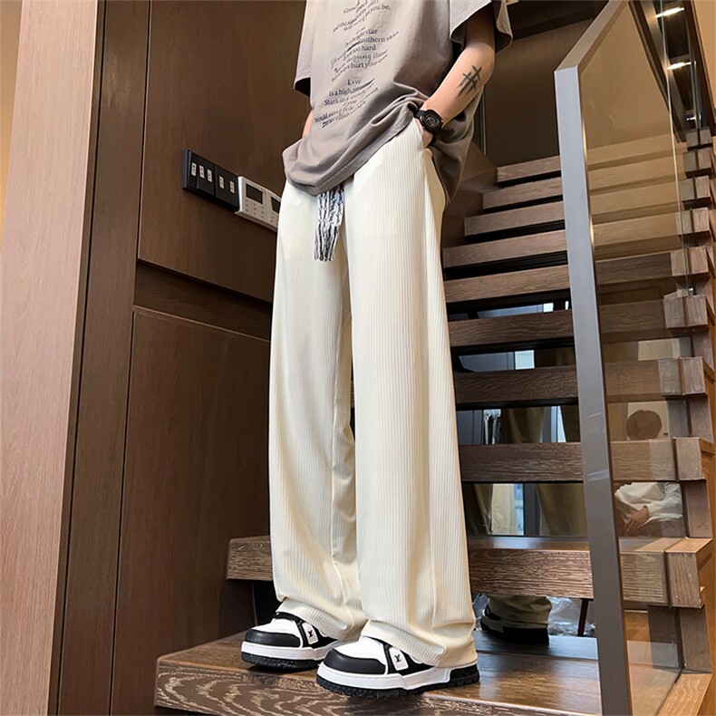 X2410-TP35控价58夏款美式休闲裤直筒冰丝裤男运动百搭长裤,男装休闲裤,电商A102-1