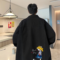 牛仔夹克男大码牛仔外套男茄克NJ77415-P60，男装夹克，电商A040