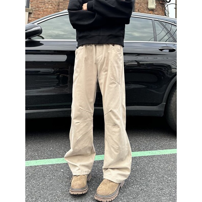 美式工装裤男高街复古水洗直筒cleanfit美拉德牛仔裤微喇,男装牛仔裤,星座410-6（原星座1304-1）