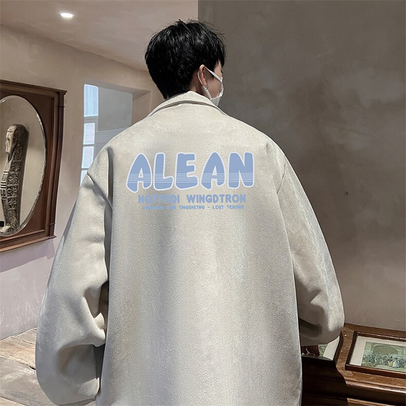 麂皮绒夹克男大码立领褂子外套JK85291-P68加绒款-P78,男装夹克,电商A040