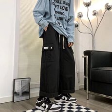 工装裤男春秋季潮牌痞帅直筒休闲裤A540P38，男装休闲裤，星座1116-2