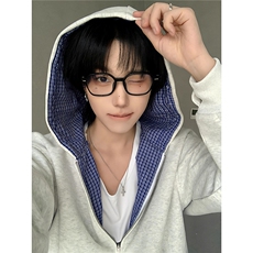时尚长袖开衫连帽卫衣百搭潮流新日系流行513AKS2379P56，男装卫衣，星座513A