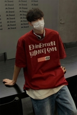 港风字母印花大码短袖T恤男DT77774P18块特价控38：供抖音视频，男装T恤，星座227-7