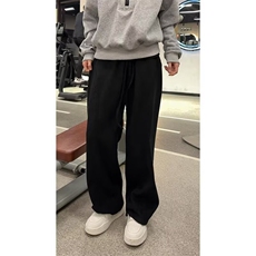 新款休闲裤男士秋冬季加厚直筒长裤百搭阔腿裤子LJ844-P54加绒58，男装卫衣，星座1008