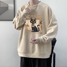 麂皮绒卫衣男大码重磅长袖t恤男JW81429-P35，男装T恤，电商A040