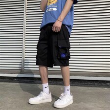 夏季2022潮流男款日系工装短裤休闲百搭学生五分裤K2581-P30，男装休闲裤，星座512-2