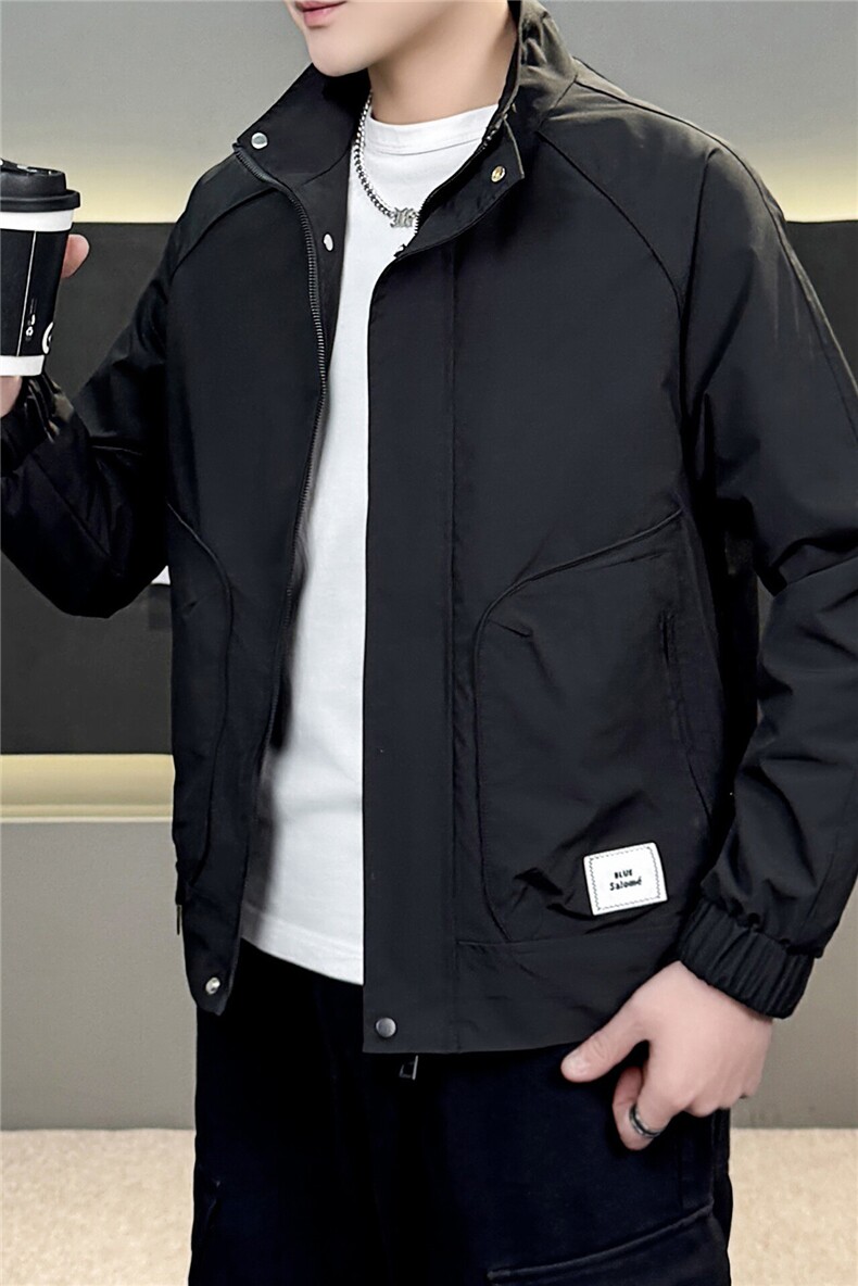 春季夹克上衣立领外套褂子简约轻熟JK8509-P85,男装夹克,星座1012-1