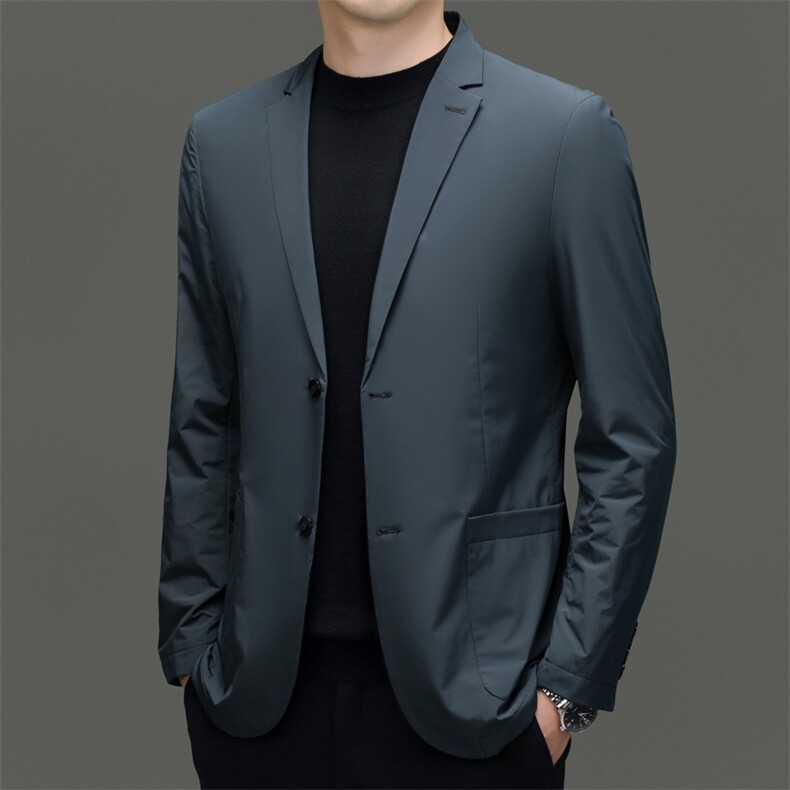 秋季新款西装男西服简约外套西服商务休闲小西装单西图片