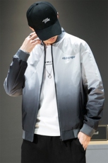 春秋季工装外套男士潮牌宽松休闲运动棒球领渐变夹克DS858T，男装夹克，电商A102