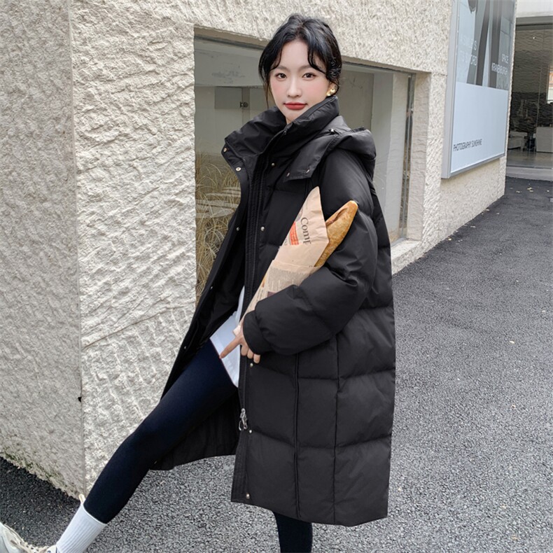 羽绒服女2025年新款白鹅绒中长款外套，2C011-985-1-P315-K415,女装羽绒服,2C011