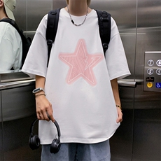 ！纯棉重磅220克夏季男士印花短袖T恤QT707-T264-P25，男装T恤，星座617B
