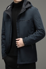 2023冬季可拆卸帽羽绒服男款中年装保暖短款外套XXH9617-P245，男装羽绒服，电商B212（原钱塘6029）