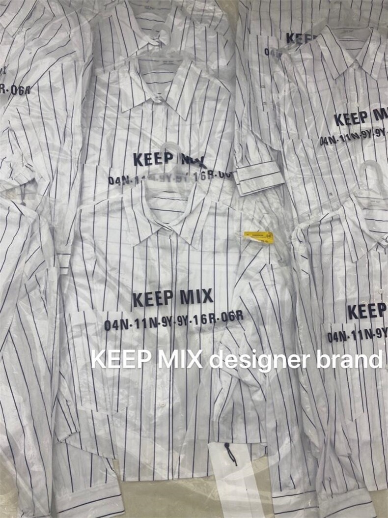KP设计师款—可两穿条纹衬衫，女装衬衫，KEEP MIX
