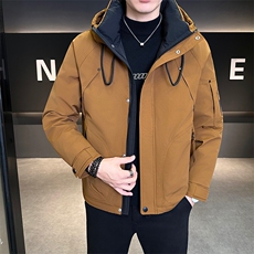 新款男士羽绒服夹克连帽加厚防寒309B-3-81060-P215，男装夹克，星座1409-3