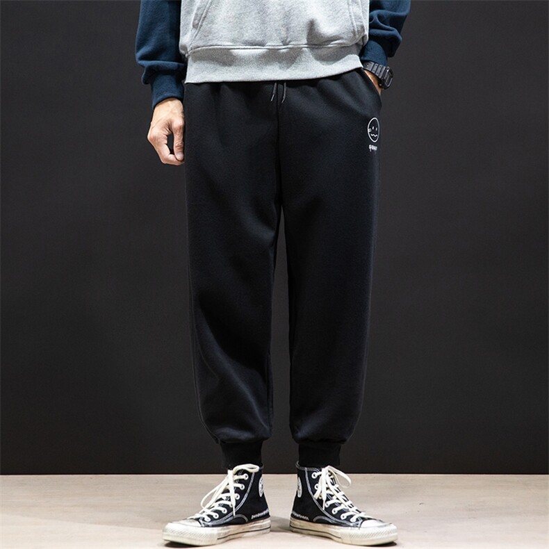 K12072-P40束脚纯棉运动裤男士休闲裤大码宽松卫裤男马切达,男装休闲裤,电商A040A