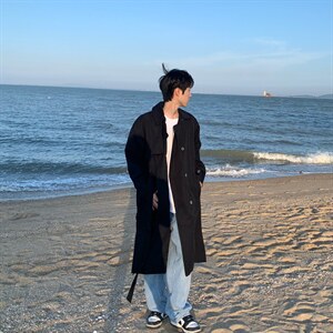 【2025秋冬】呢大衣女新款双排扣长款过膝风衣男大码男中长款大衣,男装风衣,星座112A