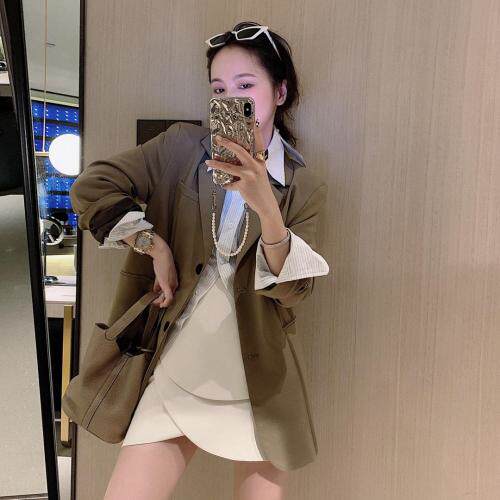 卡其西装，女装西装，XTZ style