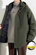 冬上新三合一保暖冲锋衣潮加绒羽绒服外套男女8311-P210控价299，男装羽绒服，电商A441-1