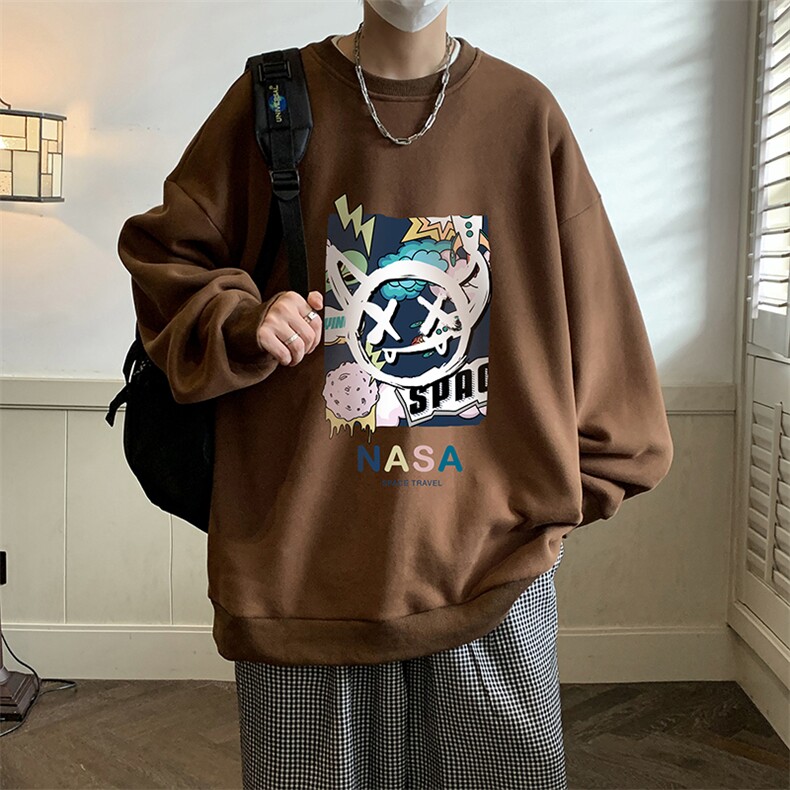 圆领卫衣男大码加厚加绒长袖t恤男S6275-P28,男装卫衣,电商A040