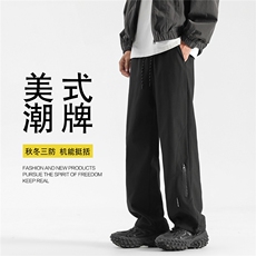 2025秋冬加绒防水冲锋裤直筒宽松休闲裤K102-特P25加绒30，男装卫衣，电商042