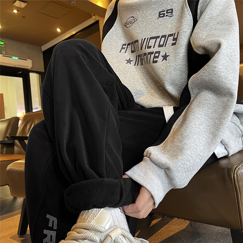 美式垂感运动卫裤男生春秋潮牌香蕉裤子男生宽松休闲裤男，男装休闲裤，电商A020