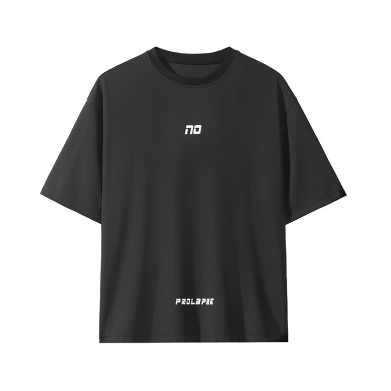 2025夏季新款港风白底大码冰丝短袖T恤套装M-5XHQ25488-P65,男装T恤,电商A022