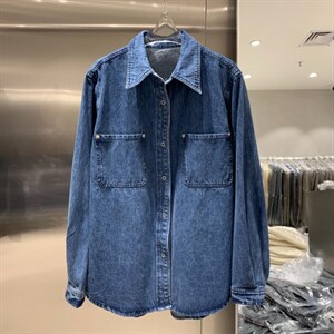 新款春季牛仔衬衣图片