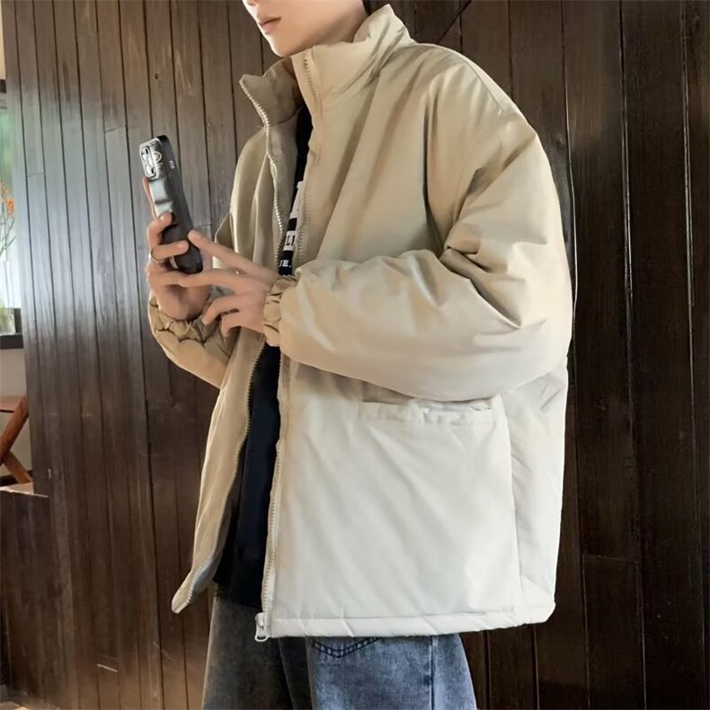 日系复古冬季立领棉衣外套宽松ins工装加厚棉服男女潮牌M1928-P75,男装棉衣,星座1008