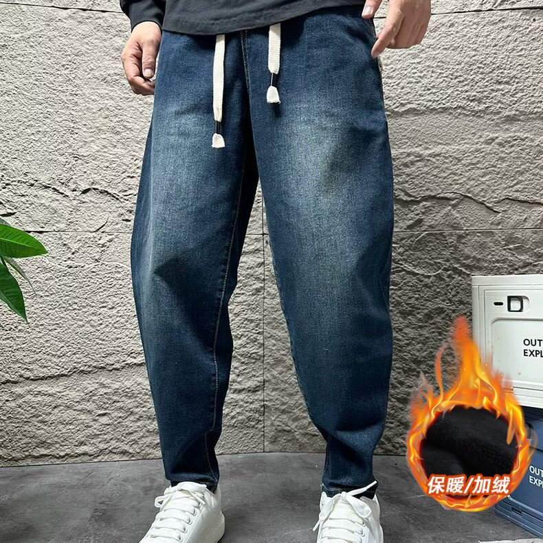 1506-1/KK8251加绒/P63冬加绒加厚时尚百搭男士牛仔裤宽松休闲,男装牛仔裤,星座1506-1