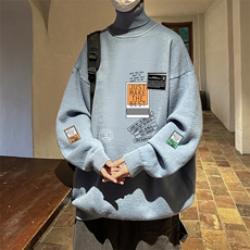 控68高领毛衣男士大码内搭毛线衣男GM45121-P45加绒款-P65，男装针织衫/毛衣，电商A040