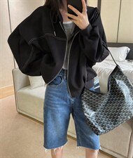 卫衣外套，女装卫衣/绒衫，mo cha dan