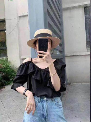 时尚吊肩上衣，女装，TANG.+