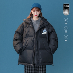 中性22冬季加绒加厚白鸭绒保暖百搭连帽羽绒服外套YR142P225控298图片