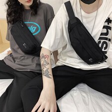 潮牌原创简约帆布单肩包时尚百搭包复古包袋休闲斜挎小包0，鞋类箱包男包，星座510A-2