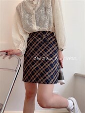格子半裙，好卖，女装半身裙，麦缇诺