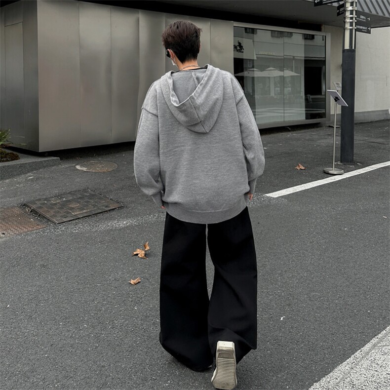 美式连帽毛衣外套男女宽松秋冬外搭慵懒风休闲百搭上衣MY055-P62,男装针织衫/毛衣,星座308B-1