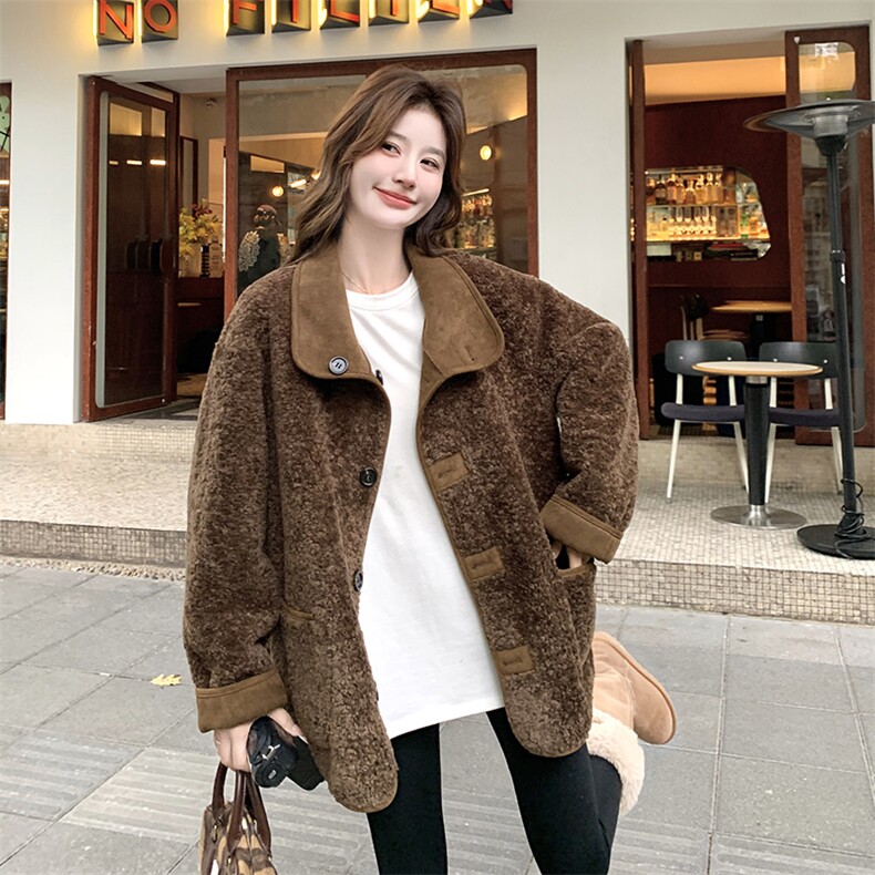 2025xian货两面穿皮毛一体B109-9701-205-288,女装短外套,2B109