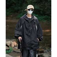 夏季新款潮牌宽松防晒衣山系户外机能连帽夹克男现货W8231-P40，男装夹克，星座512-4