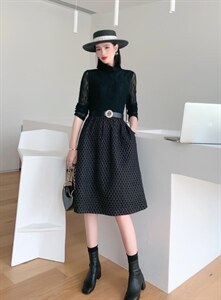 秋装新款连衣裙,女装连衣裙,艾伊贝雪