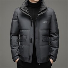 羽绒服男爸爸冬装外套灰鸭绒中年男冬款加厚外套YYYR062132-P275,男装羽绒服,电商B212（原钱塘6029）