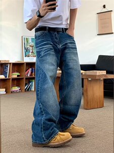 美式牛仔裤男款秋季长裤潮 T1680 P43图片