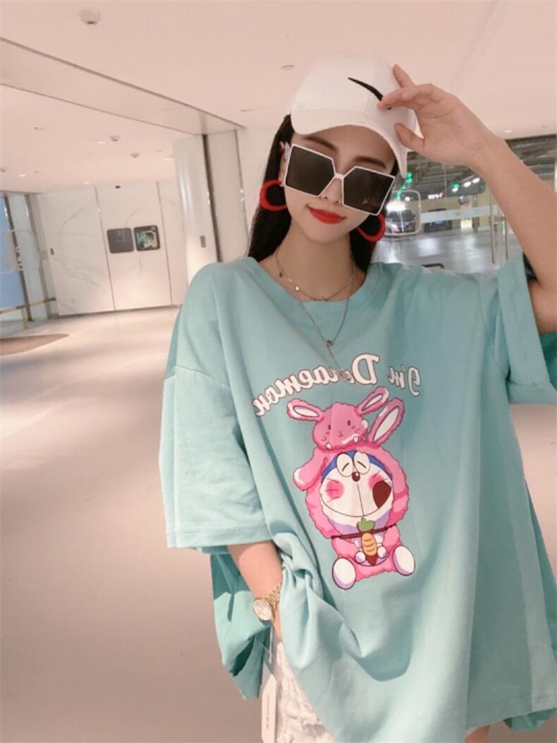 启航夏季两面穿懒人T，女装，启航