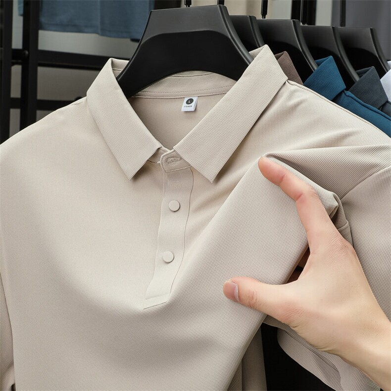 休闲商务POLO衫男夏季新款冰丝短袖透气吸汗速干半袖PL12356-P32，男装Polo衫，星座610（原A335）