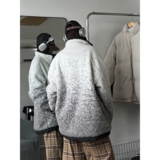 冬季新款男女立领渐变色棉衣外套标可拆8078-P105，男装棉衣，电商B380（原B361）