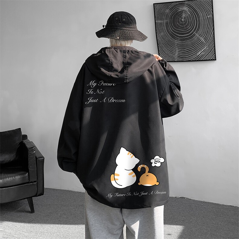 连帽夹克男大码胖子棒球服上衣外套JK65357-P45,男装夹克,电商A040