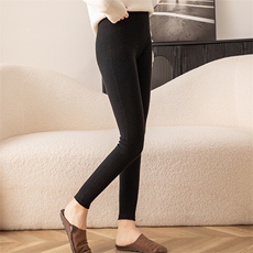 女士高腰打底裤秋冬保暖35%羊绒柔软贴肤，女装打底裤，飞邦羊绒