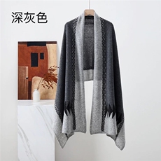 2025时尚百搭通勤简约休闲圣诞树提花大围巾，围巾，聚奥羊绒